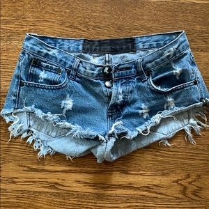 Sexy jean shorts size 27